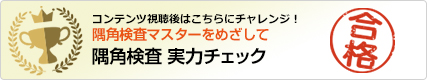 隅角検査実力チェック 合格